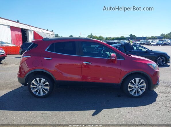 KL4CJASB7JB693647 2018 BUICK ENCORE Red უკანა სალონის ხედი