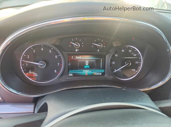 KL4CJASB8HB154738 2017 BUICK ENCORE Синий Вид щитка приборов