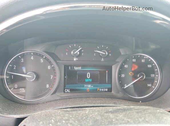 KL4CJASB8JB514628 2018 BUICK ENCORE Silver Սարքավորումների վահանակի տեսք