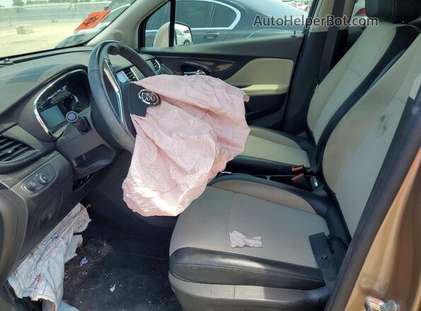 KL4CJASB8KB715074 2019 BUICK ENCORE Бежевый Вид салона спереди