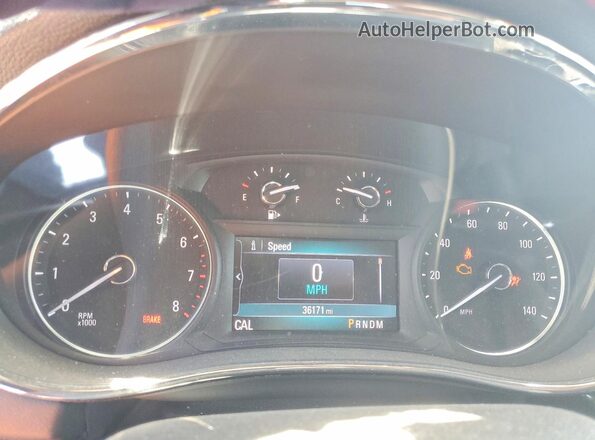 KL4CJASB8KB804580 2019 BUICK ENCORE Серебряный Вид щитка приборов