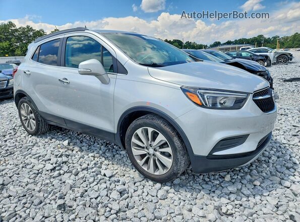 KL4CJASB8KB886309 2019 BUICK ENCORE Серебряный Передняя правая четверть