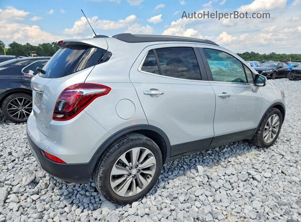 KL4CJASB8KB886309 2019 BUICK ENCORE Серебряный Задняя правая четверть