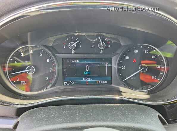 KL4CJASB8KB886309 2019 BUICK ENCORE Серебряный Вид щитка приборов