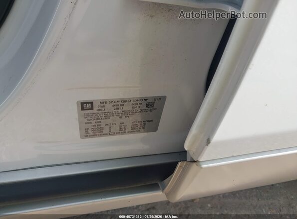 KL4CJASB8LB324699 2020 BUICK ENCORE White ძრავის განყოფილების ხედი