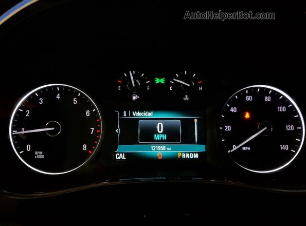 KL4CJASB9HB067964 2017 BUICK ENCORE Red Widok zestawu wskaźników