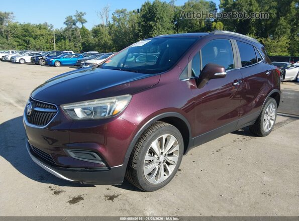 KL4CJASB9HB154652 2017 BUICK ENCORE Burgundy Vista tres cuartos delantera izquierda