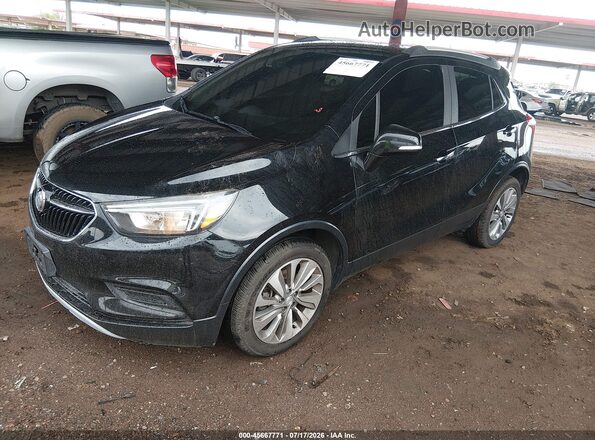 KL4CJASB9HB240074 2017 BUICK ENCORE Black წინა მარცხენა ხედი სამი მეოთხედიდან