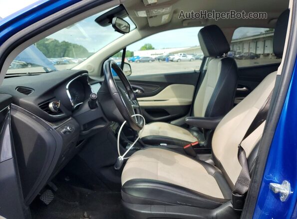 KL4CJASB9JB704339 2018 BUICK ENCORE Синий Вид салона спереди