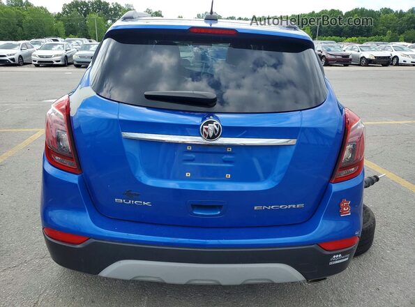 KL4CJASB9JB704339 2018 BUICK ENCORE Синий Вид сзади