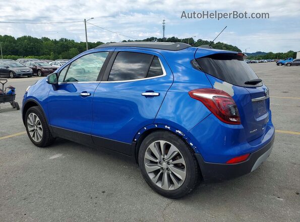 KL4CJASB9JB704339 2018 BUICK ENCORE Синий Задняя левая четверть