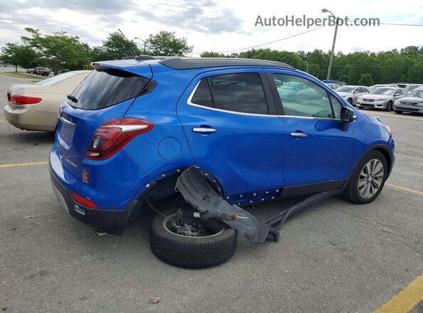 KL4CJASB9JB704339 2018 BUICK ENCORE Синий Задняя правая четверть