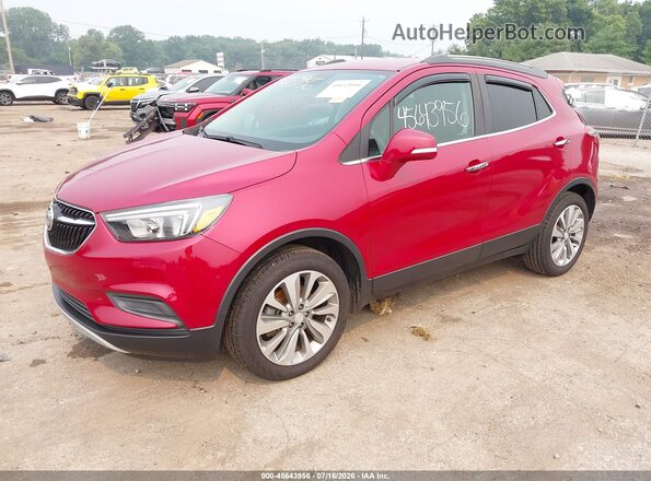KL4CJASB9KB704732 2019 BUICK ENCORE Красный Передняя левая четверть