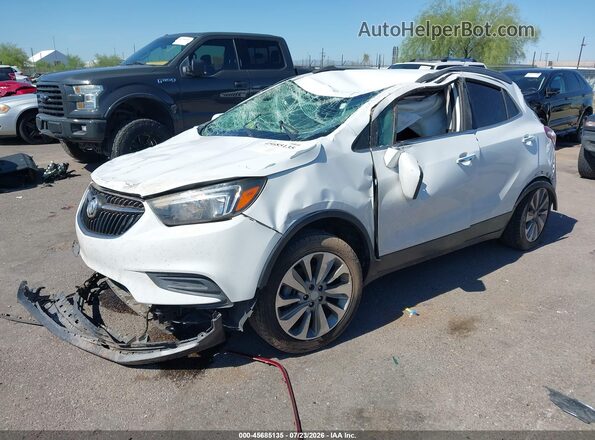 KL4CJASB9KB707937 2019 BUICK ENCORE White Առջևի ձախ երեք քառորդ տեսարան