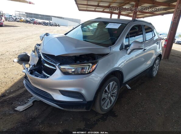 KL4CJASB9KB740078 2019 BUICK ENCORE Серебряный Передняя левая четверть