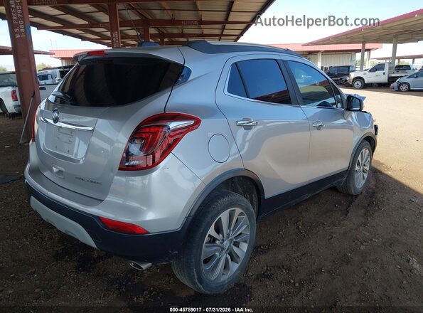 KL4CJASB9KB740078 2019 BUICK ENCORE Серебряный Задняя правая четверть