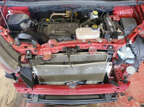 KL4CJASB9KB827379 2019 BUICK ENCORE Red უკანა სალონის ხედი