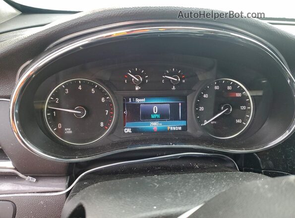 KL4CJASB9KB963267 2019 BUICK ENCORE Silver Вид щитка приладів