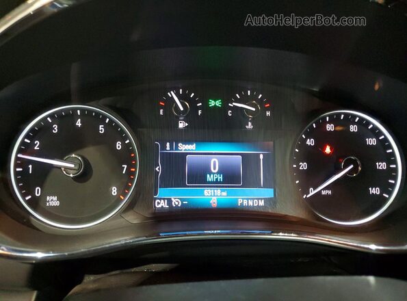 KL4CJASB9MB325913 2021 BUICK ENCORE Burgundy ხელსაწყოთა პანელის ხედი