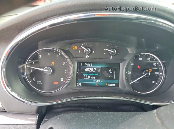 KL4CJASBXHB119697 2017 BUICK ENCORE Серый Вид щитка приборов