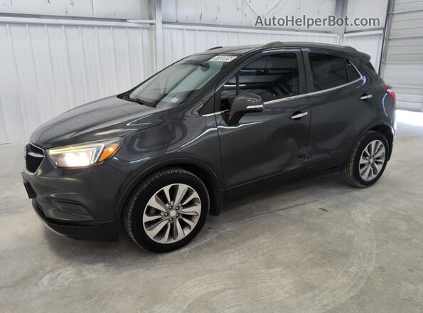 KL4CJASBXJB689608 2018 BUICK ENCORE Gray 