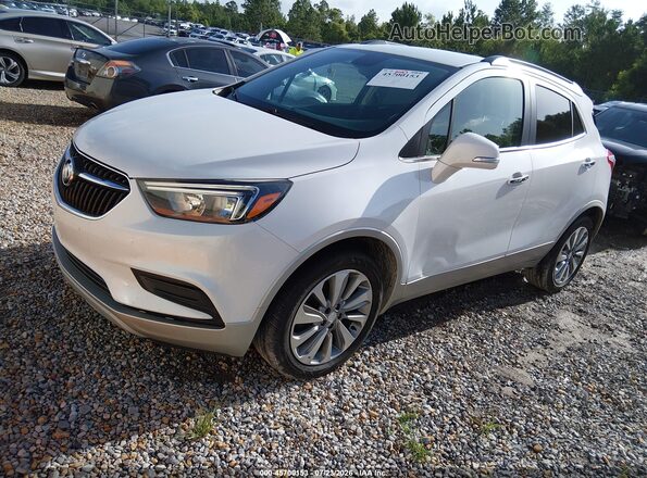 KL4CJASBXKB806444 2019 BUICK ENCORE White Vista tres cuartos delantera izquierda