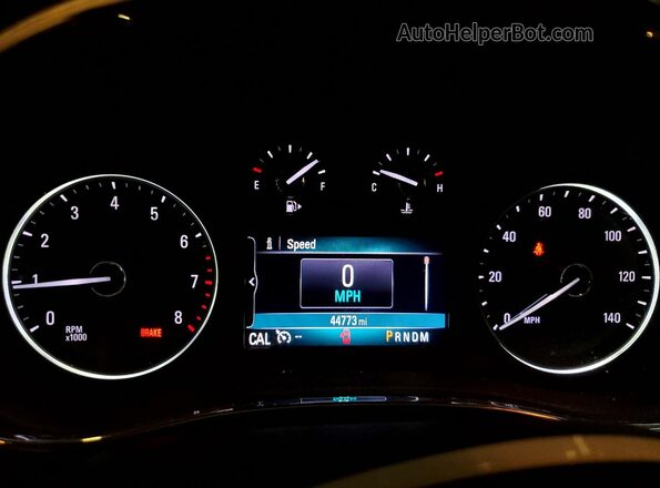 KL4CJASBXKB808985 2019 BUICK ENCORE Black Вид щитка приладів