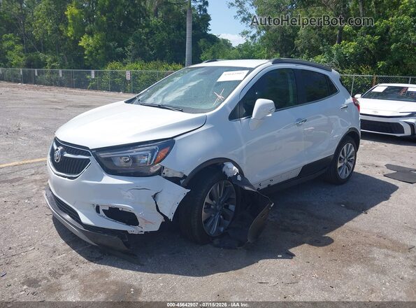 KL4CJASBXKB823132 2019 BUICK ENCORE Белый Передняя левая четверть