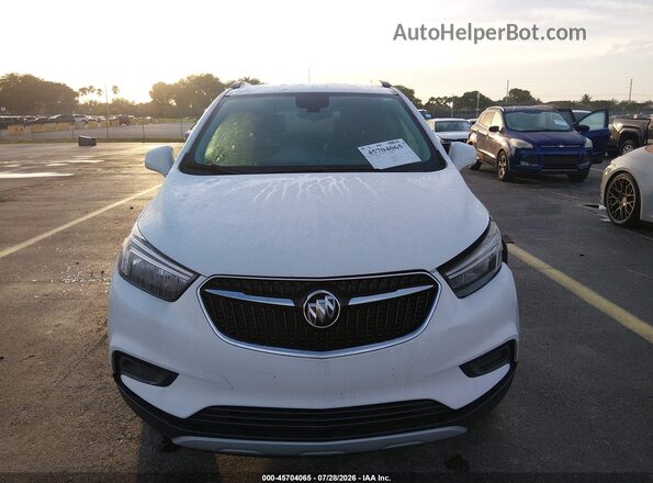 KL4CJASM0NB518132 2022 BUICK ENCORE White Instrument cluster view
