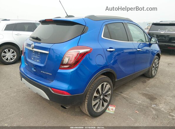 KL4CJBSB0JB681751 2018 BUICK ENCORE Blue Առջևի ձախ երեք քառորդ տեսարան
