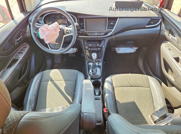 KL4CJBSB5HB083326 2017 BUICK ENCORE Burgundy Widok deski rozdzielczej