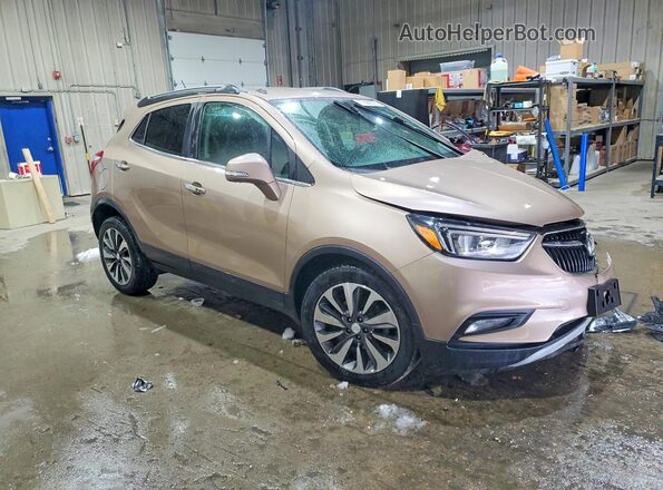 KL4CJBSB9JB636369 2018 BUICK ENCORE Желто-коричневый Передняя правая четверть