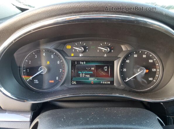 KL4CJBSBXJB536877 2018 BUICK ENCORE Темно-бордовый Вид щитка приборов