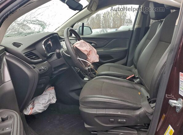 KL4CJBSBXJB536877 2018 BUICK ENCORE Темно-бордовый Вид салона спереди