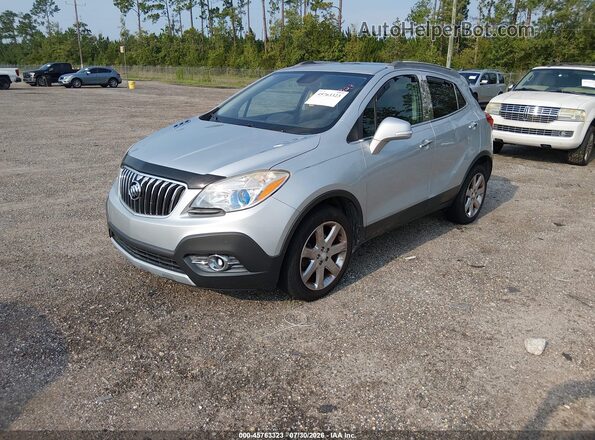 KL4CJCSB0GB633262 2016 BUICK ENCORE Серебряный Передняя левая четверть