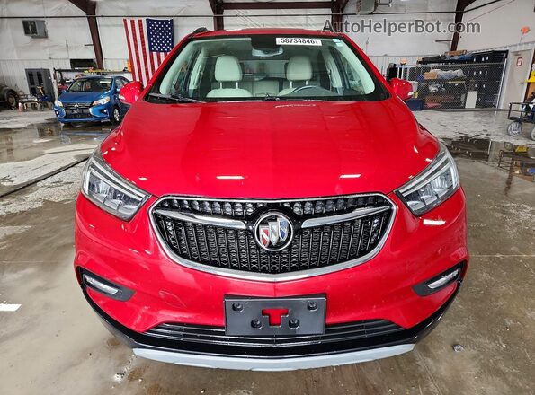 KL4CJCSB0JB534349 2018 BUICK ENCORE Maroon Դիմացի տեսք