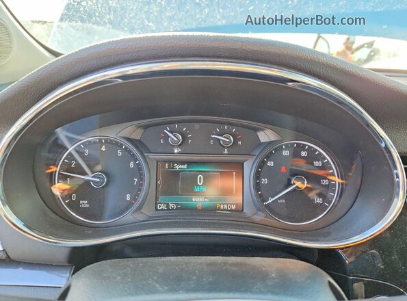 KL4CJCSB0JB569778 2018 BUICK ENCORE Silver Вид щитка приладів