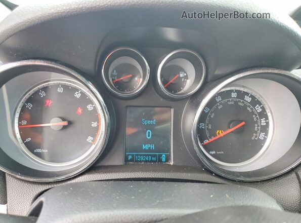 KL4CJCSB2GB726154 2016 BUICK ENCORE Red ხელსაწყოთა პანელის ხედი