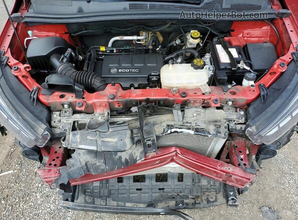 KL4CJCSB4JB603091 2018 BUICK ENCORE Red Vista del compartimento del motor