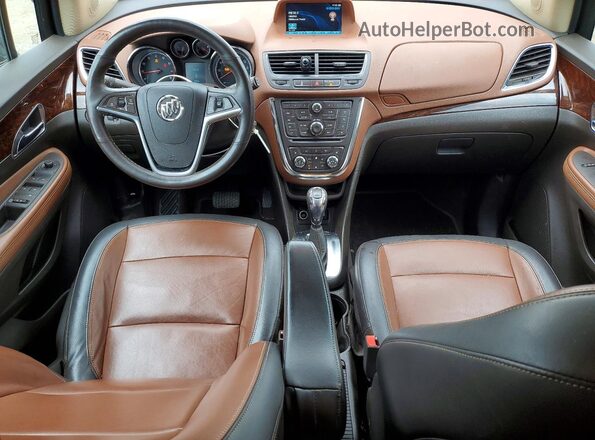 KL4CJCSB5GB607630 2016 BUICK ENCORE Brown Առջևի վահանակի տեսք