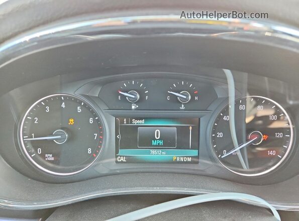 KL4CJCSB6JB674907 2018 BUICK ENCORE White Instrument cluster view
