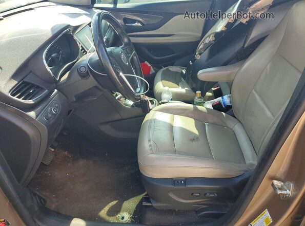 KL4CJCSB7JB709440 2018 BUICK ENCORE Tan Widok wnętrza z przodu