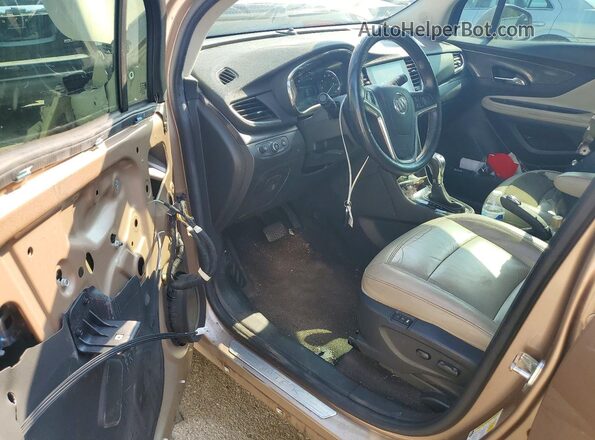 KL4CJCSB7JB709440 2018 BUICK ENCORE Tan Widok deski rozdzielczej