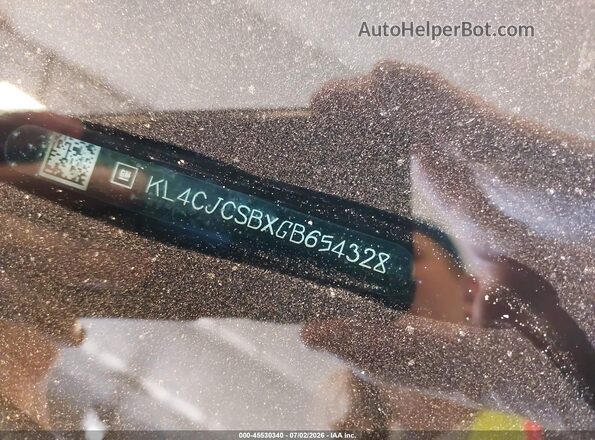KL4CJCSBXGB654328 2016 BUICK ENCORE Black Vista del compartimento del motor