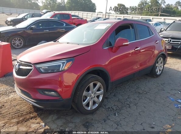 KL4CJCSBXHB155255 2017 BUICK ENCORE Red წინა მარცხენა ხედი სამი მეოთხედიდან