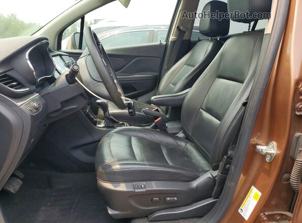 KL4CJCSBXHB162559 2017 BUICK ENCORE Коричневый Вид салона спереди