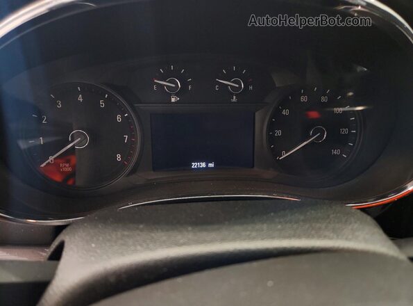 KL4CJCSBXHB241133 2017 BUICK ENCORE White Instrument cluster view