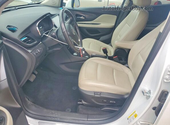 KL4CJCSM0KB831379 2019 BUICK ENCORE White წინა სალონის ხედი