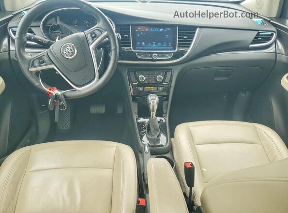 KL4CJCSM0KB831379 2019 BUICK ENCORE White წინა პანელის ხედი