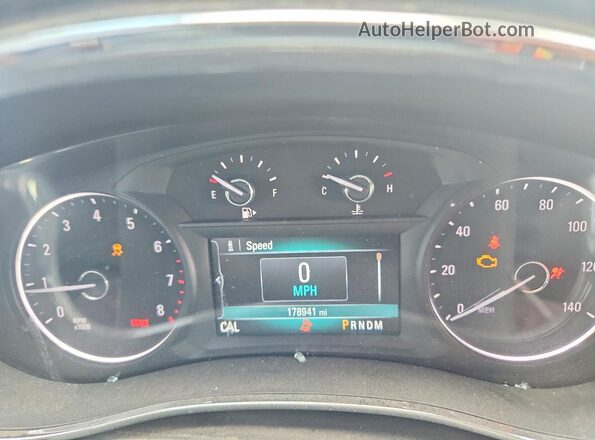 KL4CJESB1HB023948 2017 BUICK ENCORE Silver Instrument cluster view
